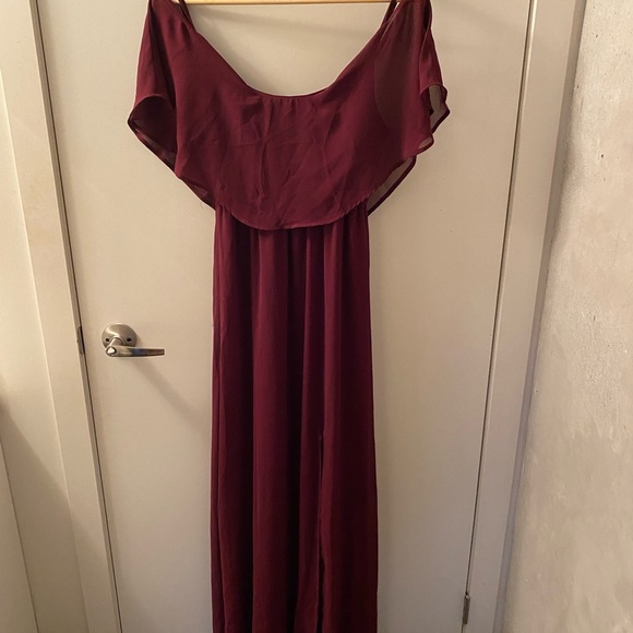 Show Me Your Mumu Caitlin dress in merlot - Picture 5 of 14